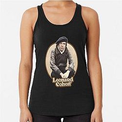 Leonard Cohen Racerback Tank Top