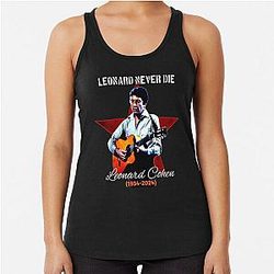 Leonard Cohen Racerback Tank Top
