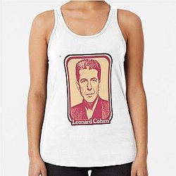 Leonard Cohen Racerback Tank Top