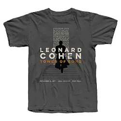 CHARCOAL MONTREAL EVENT DTNK2805 Leonard Cohen T-Shirts