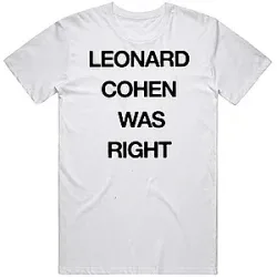Right Vintage Slogan DTNK2805 Leonard Cohen T-Shirts