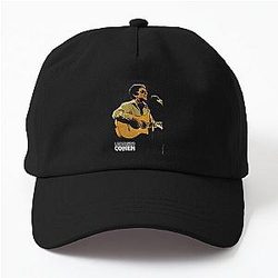 Leonard Cohen Guitar Leonard Cohen  Leonard Cohen Tee   Dad Hat