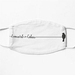 Leonard Cohen Bird on a Wire Flat Mask