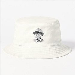 LEONARD COHEN ILLUSTRATION Bucket Hat
