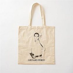 Leonard Cohen Retro Live Fan Tribute Limited Edition Cotton Tote Bag