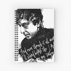 Leonard Cohen Spiral Notebook