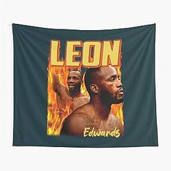 Vintage Leon Edwards Fighter Boxing 90s Tapestry