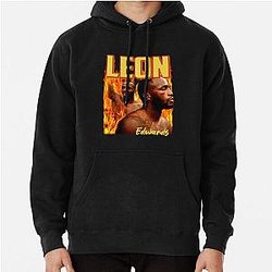 Vintage Leon Edwards Retro 90s Pullover Hoodie