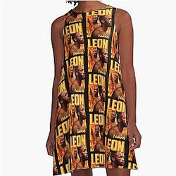 Vintage Leon Edwards Fighter Boxing 90s A-Line Dress