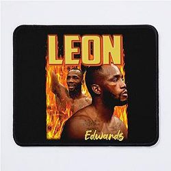 Vintage Leon Edwards Fighter Retro 90s Mouse Pad