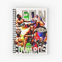 Leon Edwards Graphic Design Spiral Notebook