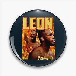Vintage Leon Edwards Fighter Boxing Retro Pin