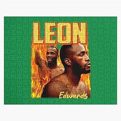 Vintage Leon Edwards Fighter Retro 90s Puzzle