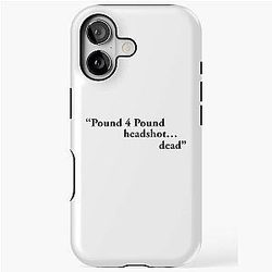 Pound Headshot Dead Leon Edwards Quote iPhone Case