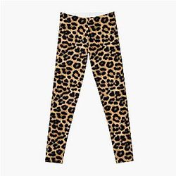 Leopard Print Fur Hide Spots Pattern Leggings RB1602