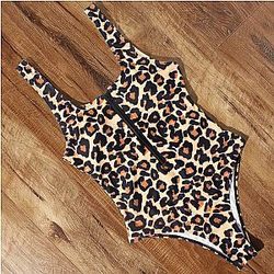 Leopard Print One Piece Swimsuit Women 2022 AL1802