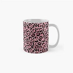 Metalic Pink Leopard Pattern Classic Mug RB1602