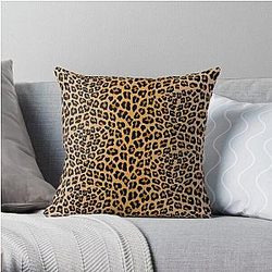 Leopard Print Throw Pillow RB1602