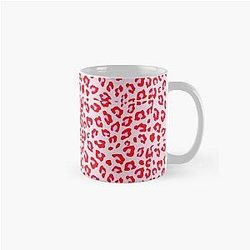Pink and Red Leopard Print Classic Mug RB1602