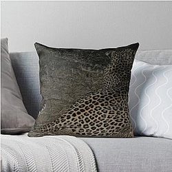 Leopard Print Throw Pillow RB1602