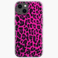 Hot Pink Leopard Print iPhone Soft Case RB1602