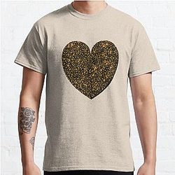 Heart with Leopard Print   Classic T-Shirt RB1602