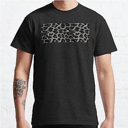Leopard Print Skin - Black and White - Design 3 Classic T-Shirt RB1602