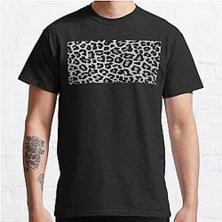 Leopard Print Skin - Black and White - Design 2 Classic T-Shirt RB1602