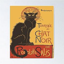 Soon, the Black Cat Tour by Rodolphe Salis Poster