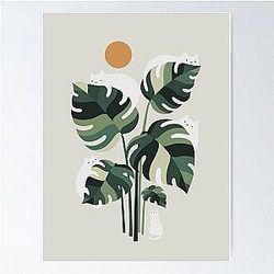 Cat and Plant 11 Poster