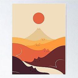 Cat Landscape 87 Poster