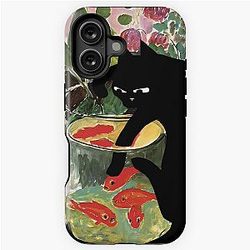 matisse's goldfish and a cat iPhone Tough Case