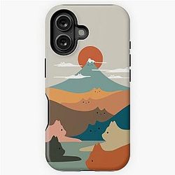 Cat Landscape 132 iPhone Tough Case