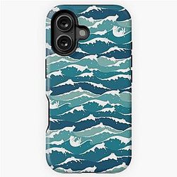 Cat Landscape 135: Cat Waves iPhone Tough Case