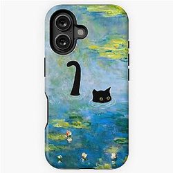 Claude Monet, Cat in Water Lilies, 1906 iPhone Tough Case