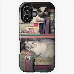 Library Cats iPhone Tough Case