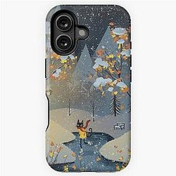 Ice Skating Cat iPhone Tough Case