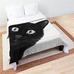 Black cat Comforter