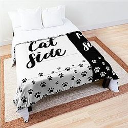 Cat Side My Side Funny Cat Owner Bedding Comforter