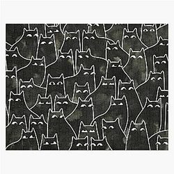 Suspicious Cats Jigsaw Puzzle