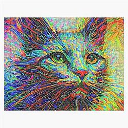 Abstractions of abstract abstraction of cat. DeepDream 2300314581025 Jigsaw Puzzle
