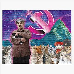 Revolution with cats and Lenin Jigsaw Puzzle