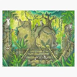 Jungle Cat Ruins Jigsaw Puzzle