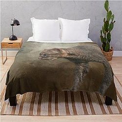 Jaguarundi Cat One Throw Blanket