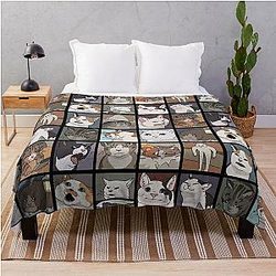 Meme Cats 2.0 Throw Blanket
