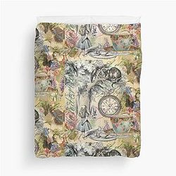 Cheshire Cat Alice in Wonderland  Duvet Cover