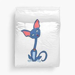 funny cat cartoon Duvet Cover