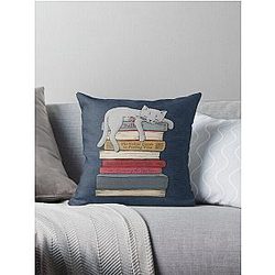 How to Chill Like a Cat Throw Pillow