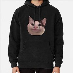 Smiling cat beluga  Pullover Hoodie