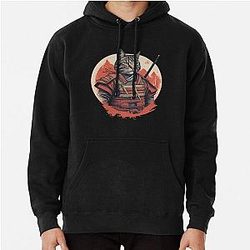 Samurai Cat Pullover Hoodie